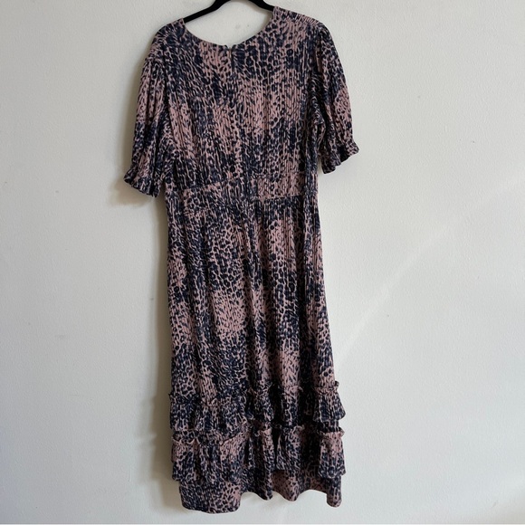 Anthropologie Hutch Adelia leopard print dress with ruffle details - Picture 5 of 7